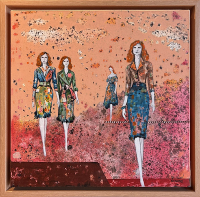 Emel Genç imzalı tablo — Akrilik Boya, 50×50 cm, 7.000 TL müzayede satışı