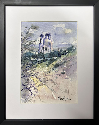 Uğur Yayla imzalı tablo — Sulu Boya, 24×17 cm, 2.000 TL müzayede satışı
