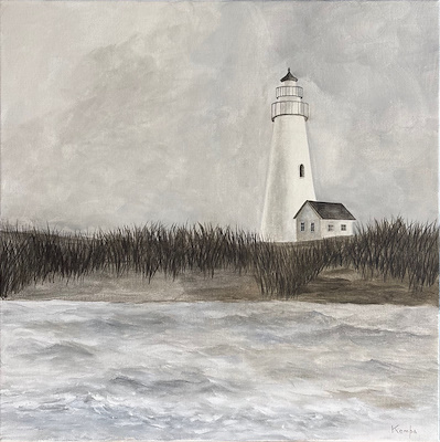 Katheryn Kempa imzalı tablo — Akrilik Boya, 50×50 cm, 4.750 TL müzayede satışı