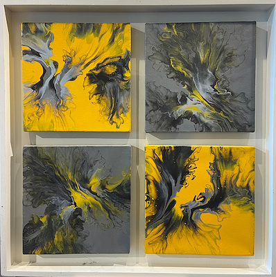 Nuray Güç imzalı tablo — Akrilik Boya, 20×20 cm, 6.000 TL müzayede satışı