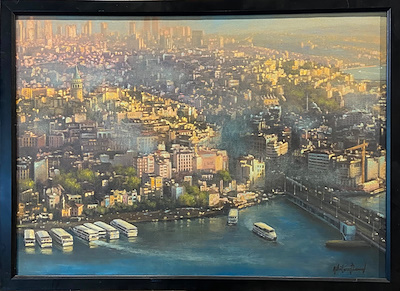 Nihat Evren Derman imzalı tablo — Yağlı Boya, 50×70 cm, 40.000 TL müzayede satışı