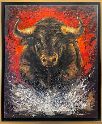Neşe Akdeniz imzalı tablo — Yağlı Boya, 60×50 cm, 10.000 TL müzayede satışı