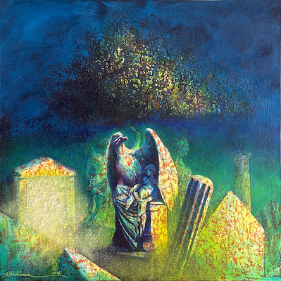 Abdulaziz Demir imzalı tablo — Akrilik Boya, 70×70 cm, 6.000 TL müzayede satışı