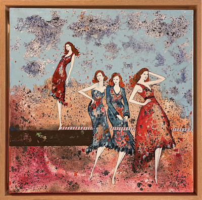 Emel Genç imzalı tablo — Akrilik Boya, 60×60 cm, 4.750 TL müzayede satışı