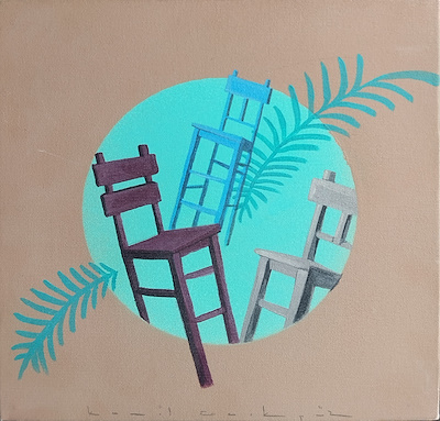 Kamil Açıkgöz imzalı tablo — Yağlı Boya, 30×30 cm, 2.000 TL müzayede satışı
