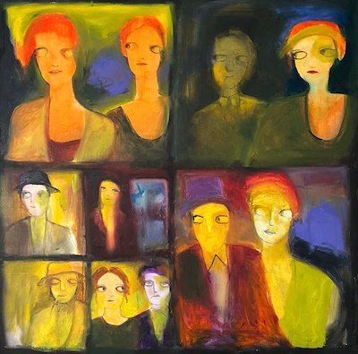 Mehmet Güreli imzalı tablo — Akrilik Boya, 100×100 cm, 55.000 TL müzayede satışı