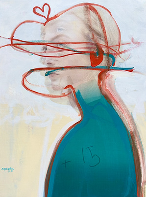Zafer Malkoç imzalı tablo — Karışık Teknik, 93×70 cm, 110.000 TL müzayede satışı