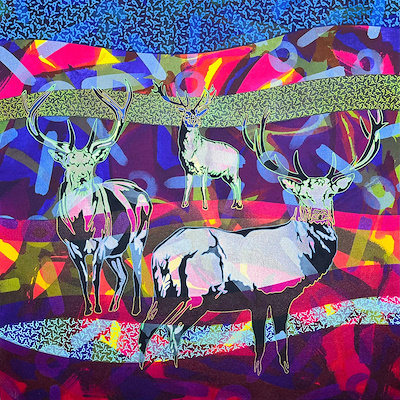Hakan Özdil imzalı tablo — Akrilik Boya, 70×70 cm, 6.000 TL müzayede satışı