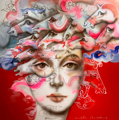 Mustafa Sönmez imzalı tablo — Yağlı Boya, 100×100 cm, 35.000 TL müzayede satışı