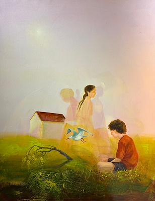 Oğuzhan Atatanır imzalı tablo — Yağlı Boya, 70×70 cm, 30.000 TL müzayede satışı