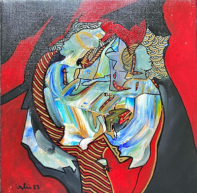 Necmettin Özlü imzalı tablo — Yağlı Boya, 25×25 cm, 4.750 TL müzayede satışı
