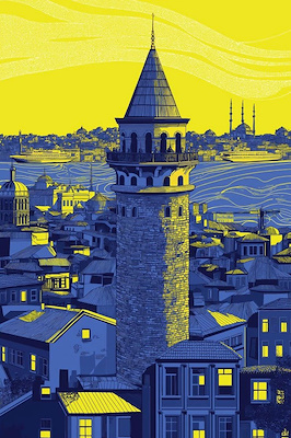 Murat Huvaj imzalı tablo — Baskı, 90×60 cm, 15.000 TL müzayede satışı