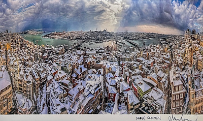 Murat Germen imzalı tablo — 20×30 cm, 3.000 TL müzayede satışı