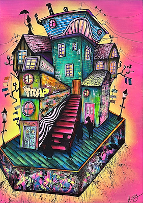 Halil Uzay imzalı tablo — Akrilik Boya, 70×50 cm, 15.000 TL müzayede satışı