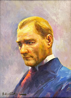 Mehmet Najafzadeh imzalı tablo — Yağlı Boya, 40×30 cm, 10.000 TL müzayede satışı