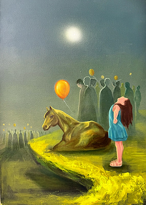 Oğuzhan Atatanır imzalı tablo — Yağlı Boya, 50×70 cm, 35.000 TL müzayede satışı