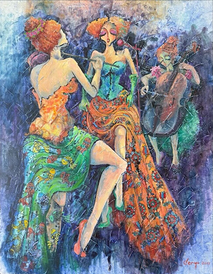 Derya Yıldız imzalı tablo — Yağlı Boya, 70×90 cm, 14.000 TL müzayede satışı