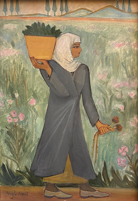 Nazlı Ecevit imzalı tablo — Yağlı Boya, 50×35 cm, 130.000 TL müzayede satışı