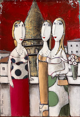 Nermin Alpar imzalı tablo — Yağlı Boya, 50×35 cm, 16.000 TL müzayede satışı
