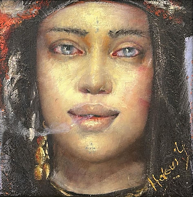Hakan Yaşar imzalı tablo — Yağlı Boya, 20×18 cm, 20.000 TL müzayede satışı