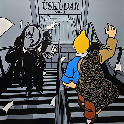 Hamid Tolouei Fard imzalı tablo — Akrilik Boya, 120×120 cm, 60.000 TL müzayede satışı