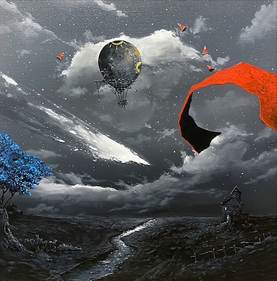 Serdar Akkılıç imzalı tablo — Akrilik Boya, 50×50 cm, 70.000 TL müzayede satışı