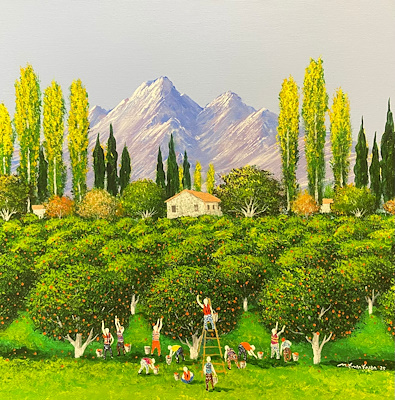 Mehmet Emin Erşan imzalı tablo — Akrilik Boya, 60×60 cm, 35.000 TL müzayede satışı