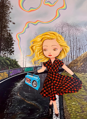 İlkem Güneri imzalı tablo — Yağlı Boya, 150×110 cm, 90.000 TL müzayede satışı