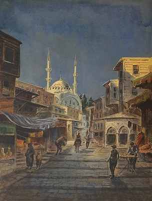 Wladimir Petroff imzalı tablo — Sulu Boya, 48×33 cm, 80.000 TL müzayede satışı