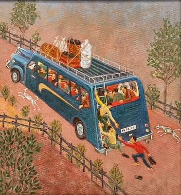 Hasan Nazım Balaban imzalı tablo — Akrilik Boya, 20×20 cm, 10.000 TL müzayede satışı