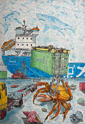 Barış Suyabatmaz imzalı tablo — Akrilik Boya, 70×50 cm, 15.000 TL müzayede satışı