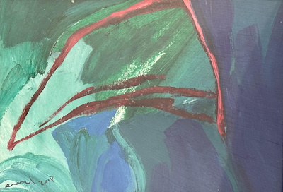 Emel Şahinkaya imzalı tablo — Yağlı Boya, 32×50 cm, 1.400 TL müzayede satışı