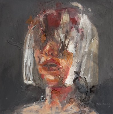 Zafer Malkoç imzalı tablo — Akrilik Boya, 40×40 cm, 25.000 TL müzayede satışı