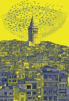 Murat Huvaj imzalı tablo — Baskı, 90×60 cm, 16.000 TL müzayede satışı