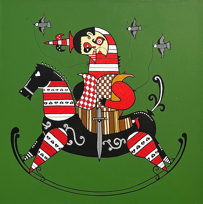 Burcu Assar imzalı tablo — Akrilik Boya, 50×50 cm, 6.000 TL müzayede satışı