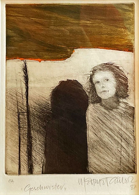 Mehmet Güler imzalı tablo — Gravür, 22×17 cm, 5.000 TL müzayede satışı