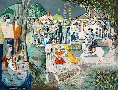 Muammer Çın imzalı tablo — Yağlı Boya, 100×130 cm, 45.000 TL müzayede satışı