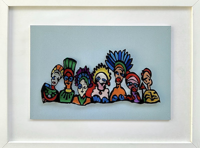 Cem Sağbil imzalı tablo — Karışık Teknik, 30×20 cm, 10.000 TL müzayede satışı
