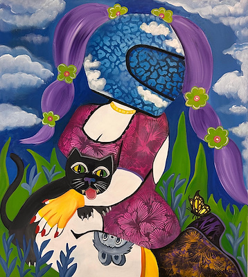 Ayşe Özen imzalı tablo — Akrilik Boya, 90×80 cm, 27.500 TL müzayede satışı