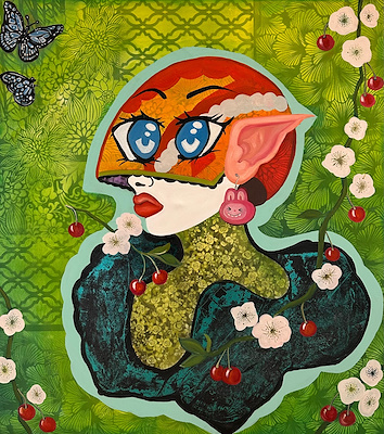 Ayşe Özen imzalı tablo — Akrilik Boya, 90×80 cm, 25.000 TL müzayede satışı