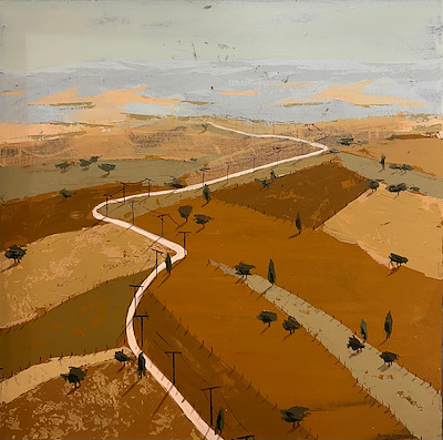 Berna İnan imzalı tablo — Yağlı Boya, 50×50 cm, 22.500 TL müzayede satışı