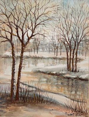 Tankut Bilge imzalı tablo — Sulu Boya, 25×18 cm, 2.000 TL müzayede satışı