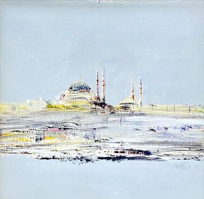 Zahit Büyükişleyen imzalı tablo — Yağlı Boya, 50×52 cm, 47.500 TL müzayede satışı