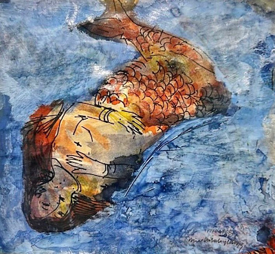 Mevlüt Akyıldız imzalı tablo — Karışık Teknik, 15×15 cm, 90.000 TL müzayede satışı