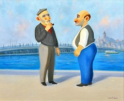 Cem Kebenç imzalı tablo — Yağlı Boya, 40×50 cm, 27.500 TL müzayede satışı