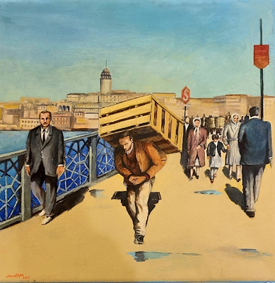 Murat Tefek imzalı tablo — Yağlı Boya, 50×50 cm, 11.000 TL müzayede satışı
