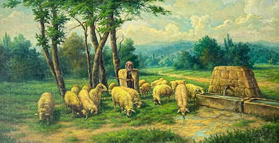 Hüseyin Cahit Derman imzalı tablo — Yağlı Boya, 50×90 cm, 35.000 TL müzayede satışı