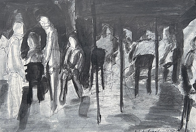 Rıfat Koçak imzalı tablo — Karışık Teknik, 16×25 cm, 5.000 TL müzayede satışı