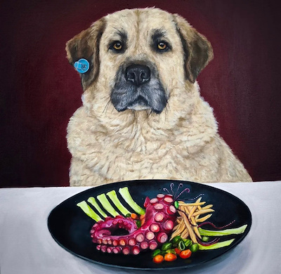 Ceyda Tırtıl Özdemir imzalı tablo — Yağlı Boya, 30×30 cm, 35.000 TL müzayede satışı