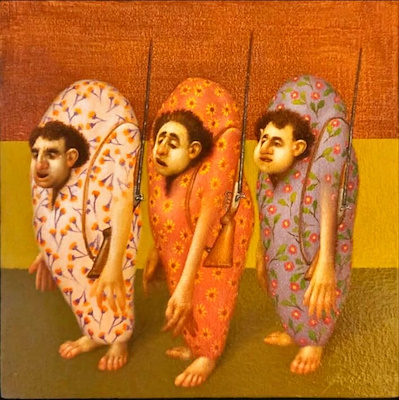 Ömer Eken imzalı tablo — Yağlı Boya, 20×20 cm, 25.000 TL müzayede satışı